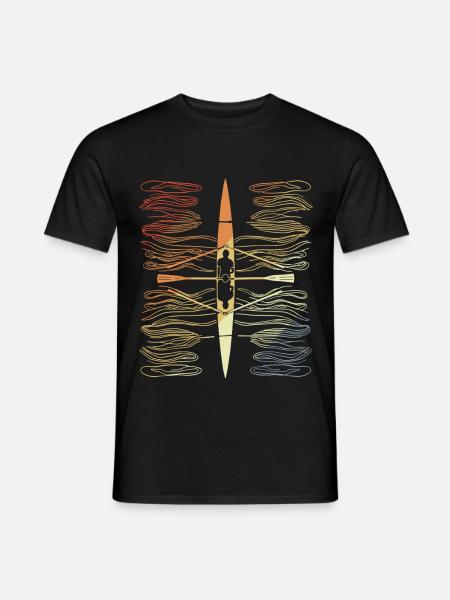 Aviron d’époque - T-shirt homme - noir