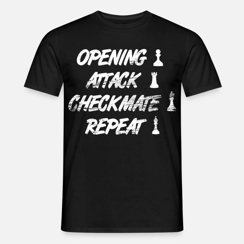 Schach Techniken - Männer T-Shirt - Schwarz