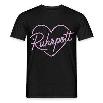 Love Ruhrpott - Men's T-Shirt - black - Front - AI Model Male 178 light (178cm)