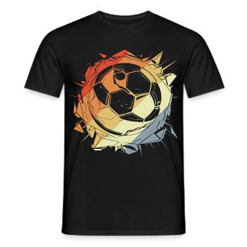 Vintage Football Graphic - Men's T-Shirt - black - Front - AI Model Male 178 light (178cm)
