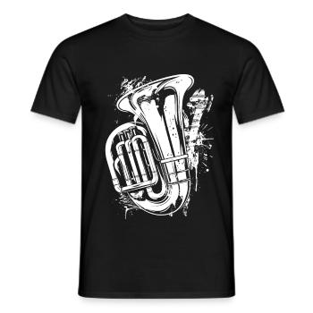 Tuba Graffiti - T-shirt homme - noir - Devant - AI Model Male 178 light (178cm)