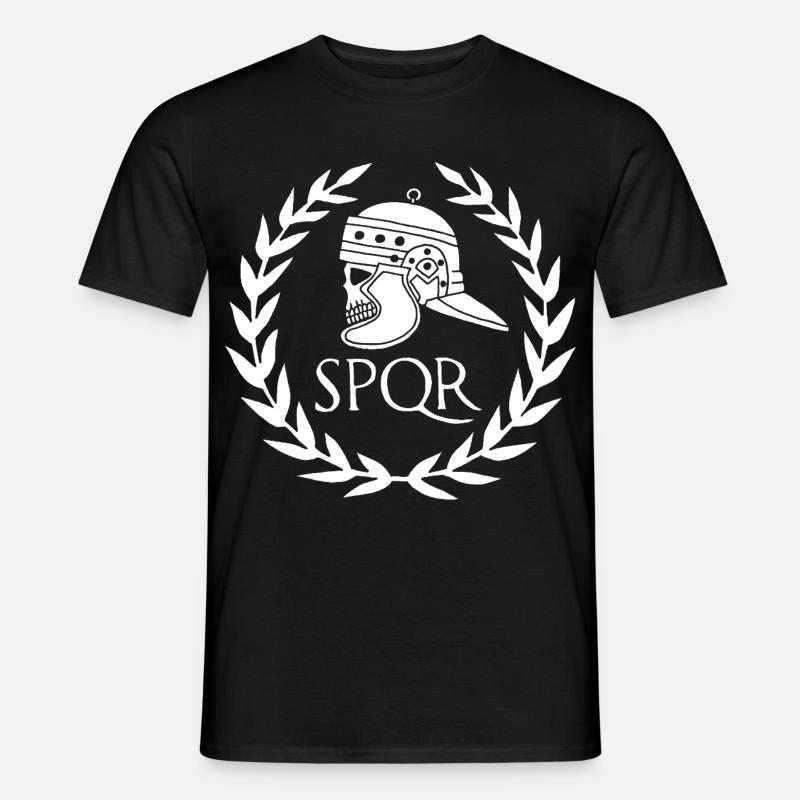 Impero Romano e Teschio Bianco - T-shirt uomo - nero