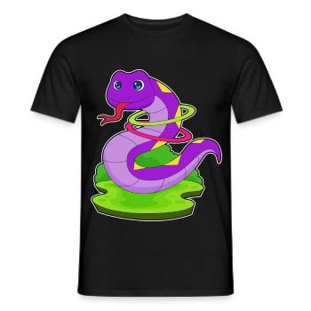 Gymnastique d’entraînement Snake Fitness Hoop - T-shirt homme - noir - Devant - AI Model Male 178 light (178cm)