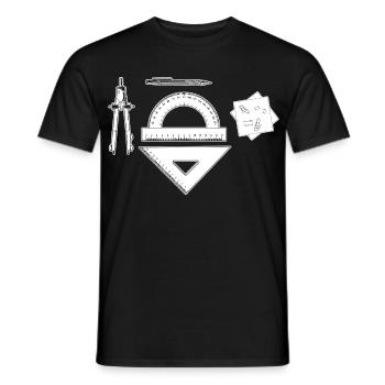 Graphique d’architecte - T-shirt homme - noir - Devant - AI Model Male 178 light (178cm)