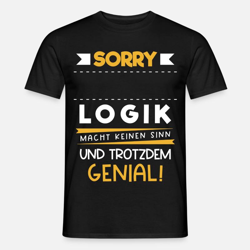Personalisierbar Beruf Logik Name Geschenk Witzig - Männer T-Shirt - Schwarz