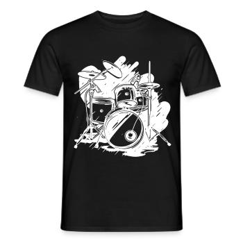Graphiques de batterie - T-shirt homme - noir - Devant - AI Model Male 178 light (178cm)