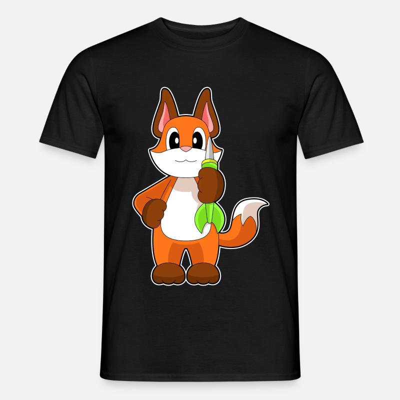 Fuchs Dart Dartpfeil - Männer T-Shirt - Schwarz