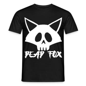 Weißer Fuchs Schädel - Männer T-Shirt - Schwarz - Vorne - AI Model Male 178 light (178cm)