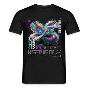 Holojardin céleste - T-shirt homme - noir - Devant - AI Model Male 178 light (178cm)