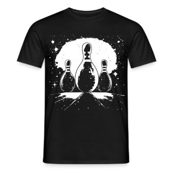 Quilles de bowling - T-shirt homme - noir - Devant - AI Model Male 178 light (178cm)