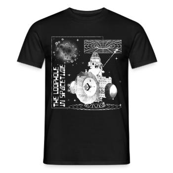 Hole in the space-time continuum - Men's T-Shirt - black - Front - AI Model Male 178 light (178cm)