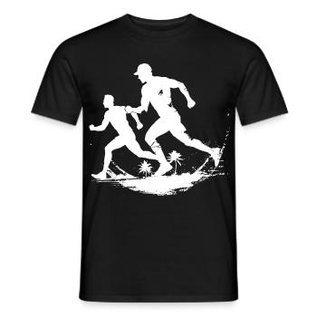Laufende Grafik - Männer T-Shirt - Schwarz - Vorne - AI Model Male 178 light (178cm)