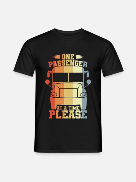 One passenger at a time, please - Men's T-Shirt - black