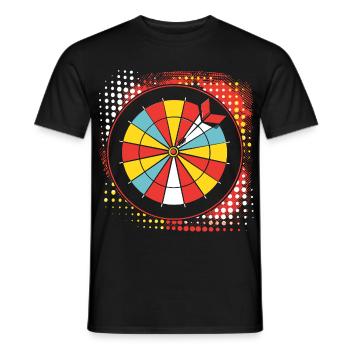 Croquis de fléchettes - T-shirt homme - noir - Devant - AI Model Male 178 light (178cm)