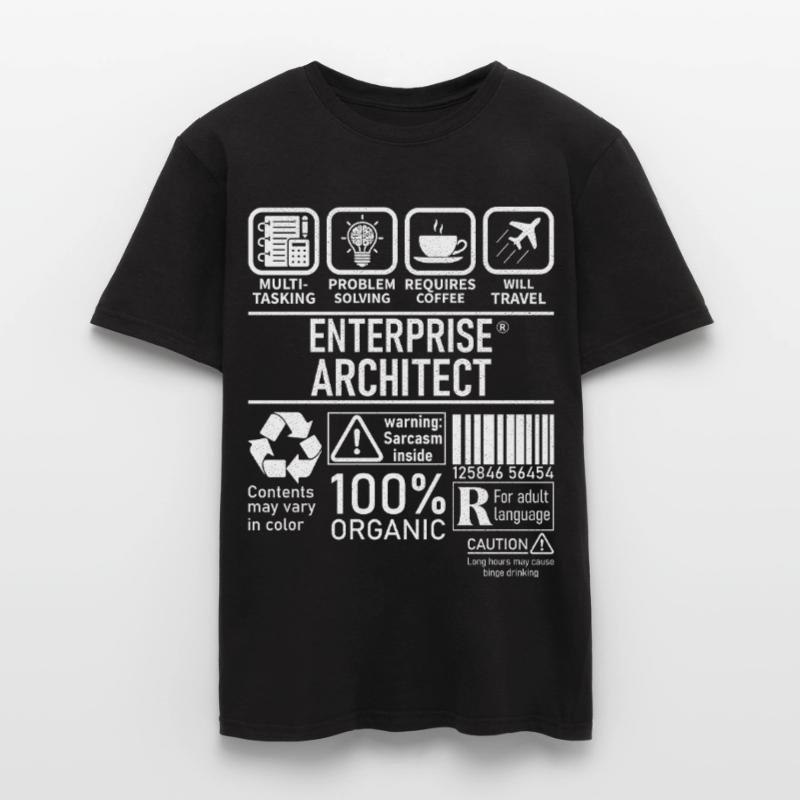 Enterprise Architect multi tasking problem solving Männer T-Shirt