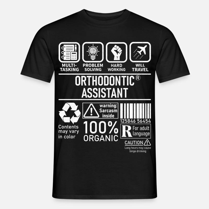 Orthodontic Assistant multi tasking problem - Men's T-Shirt - black