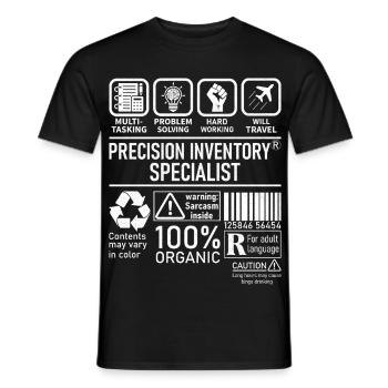 Precision Inventory Specialist multi tasking - Männer T-Shirt - Schwarz - Vorne - AI Model Male 178 light (178cm)