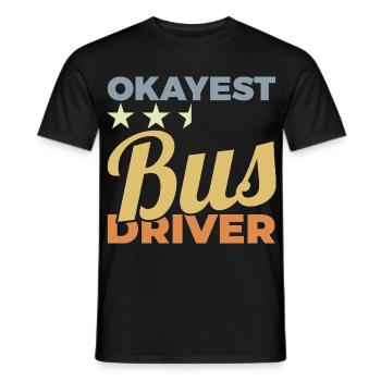 Durchschnittlicher Busfahrer - Männer T-Shirt - Schwarz - Vorne - AI Model Male 178 light (178cm)