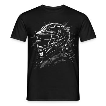 Lacrosse Player Sketch - Men's T-Shirt - black - Front - AI Model Male 178 light (178cm)
