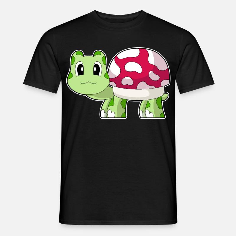 Turtle Mushroom - Men's T-Shirt - black