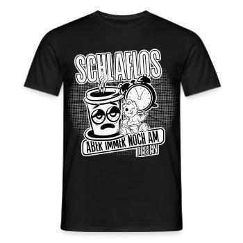 Schlaflos – aber immer noch am leben. Mom Life - Männer T-Shirt - Schwarz - Vorne - AI Model Male 178 light (178cm)