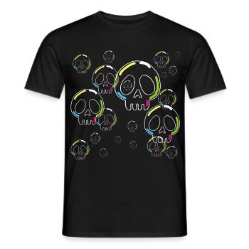 Crânes de savon - T-shirt homme - noir - Devant - AI Model Male 178 light (178cm)