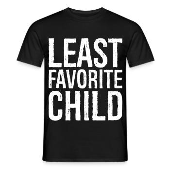 Enfant le moins aimé - T-shirt homme - noir - Devant - AI Model Male 178 light (178cm)
