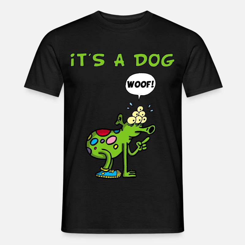Es ist ein Hund - Männer T-Shirt - Schwarz