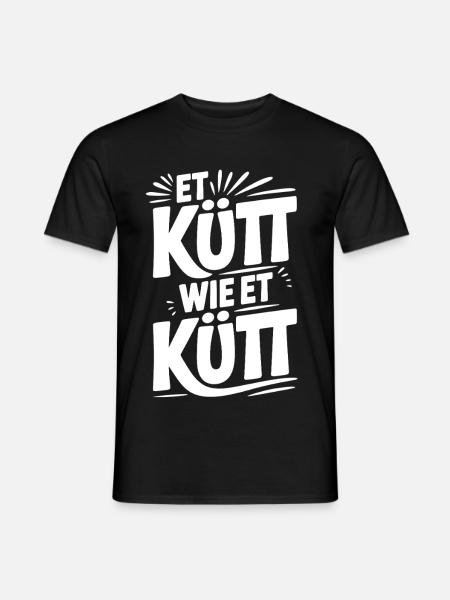 Köln Et Kütt Wie Et Kütt Kölner Grundgesetz Kölsch - Männer T-Shirt - Schwarz