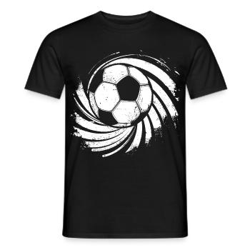 Dessin de football - T-shirt homme - noir - Devant - AI Model Male 178 light (178cm)