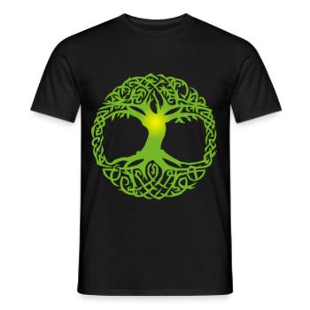 Abre celte - T-shirt homme - noir - Devant - AI Model Male 178 light (178cm)