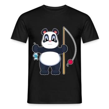 Pêche au panda Angler Fish - T-shirt homme - noir - Devant - AI Model Male 178 light (178cm)