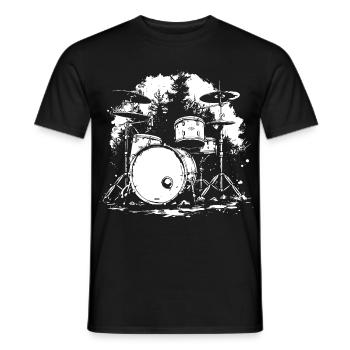 Percussion - T-shirt homme - noir - Devant - AI Model Male 178 light (178cm)