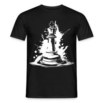 Schachfigur - Männer T-Shirt - Schwarz - Vorne - AI Model Male 178 light (178cm)