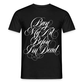 Acheter mon art - T-shirt homme - noir - Devant - AI Model Male 178 light (178cm)