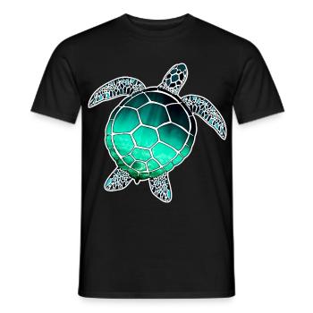 Sea Turtle - Men's T-Shirt - black - Front - AI Model Male 178 light (178cm)