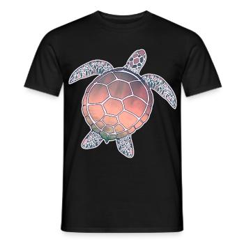 Sea Turtle - Men's T-Shirt - black - Front - AI Model Male 178 light (178cm)