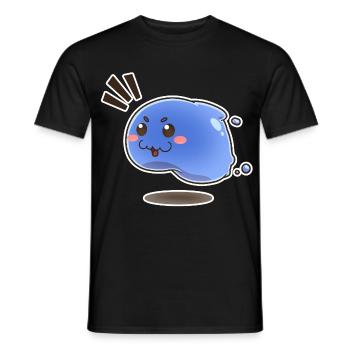 Kleiner springender Schleim - Männer T-Shirt - Schwarz - Vorne - AI Model Male 178 light (178cm)