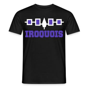 The Iroquois Hiawatha Belt - Men's T-Shirt - black - Front - AI Model Male 178 light (178cm)