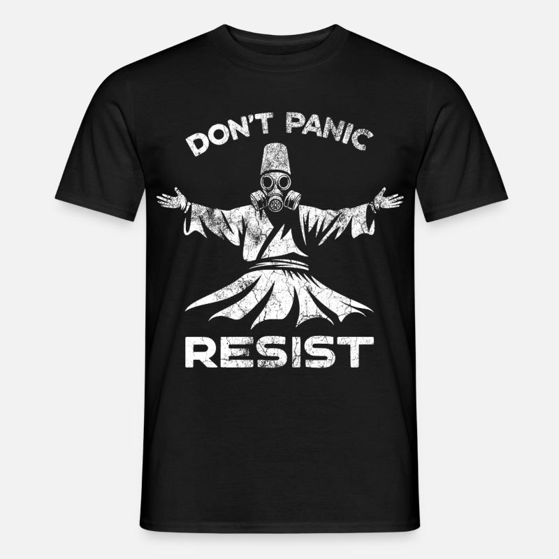 Widersteht - Männer T-Shirt - Schwarz