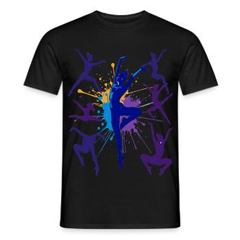 Gymnastique Gymnastique Acrobatie Gymnastique artistique - T-shirt homme - noir - Devant - AI Model Male 178 light (178cm)
