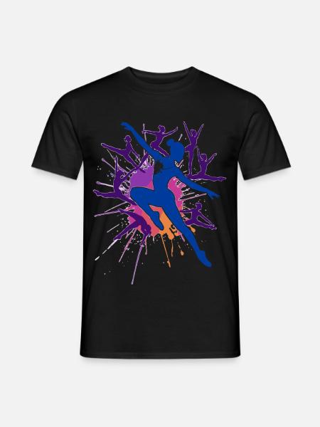 Turnen Turnerin Gymnastik Akrobatik Kunstturnen - Männer T-Shirt - Schwarz