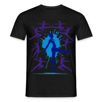 Gymnastique Gymnastique Acrobatie Gymnastique artistique - T-shirt homme - noir - Devant - AI Model Male 178 light (178cm)