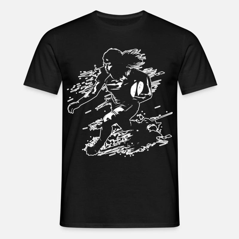 Rugby player - Men's T-Shirt - black