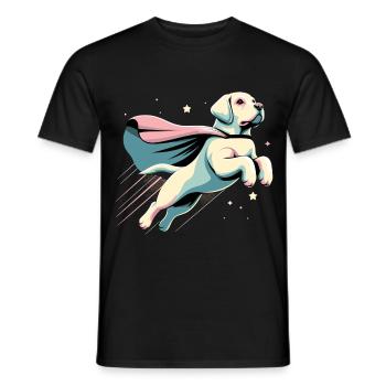 Super chien Labrador Retriever Labi Labbi Cadeau - T-shirt homme - noir - Devant - AI Model Male 178 light (178cm)