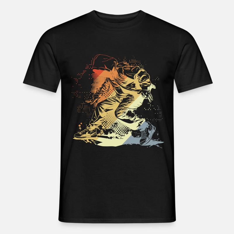 Breakdancer Vintage Look - Männer T-Shirt - Schwarz