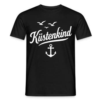 Küstenkind - Männer T-Shirt - Schwarz - Vorne - AI Model Male 178 light (178cm)