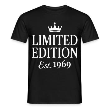 Limited Edition Est 1969 - Männer T-Shirt - Schwarz - Vorne - AI Model Male 178 light (178cm)