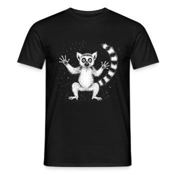 Lemur - Men's T-Shirt - black - Front - AI Model Male 178 light (178cm)