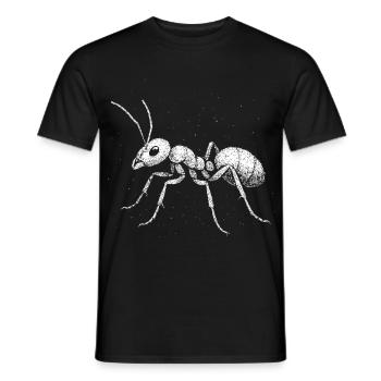 Ant - Men's T-Shirt - black - Front - AI Model Male 178 light (178cm)